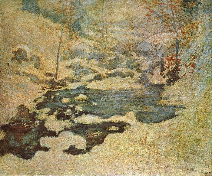 John Henry Twatchman Beneath the Snow Spain oil painting art